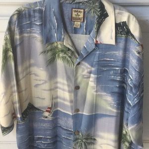 Mens XL Tommy Bahamas Print shirt